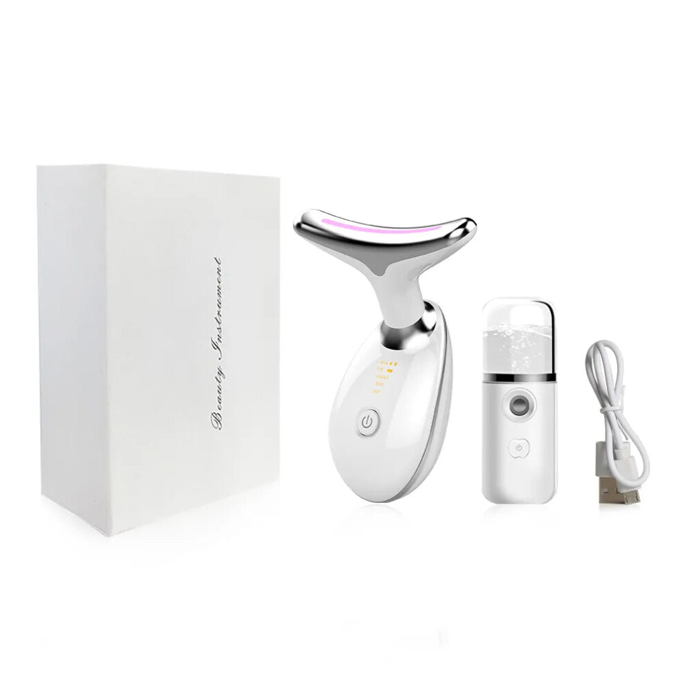 Oba Light Ems Neck Face Lifting Massager - Led Photon Therapy, Wrinkle Remover Es-1081
