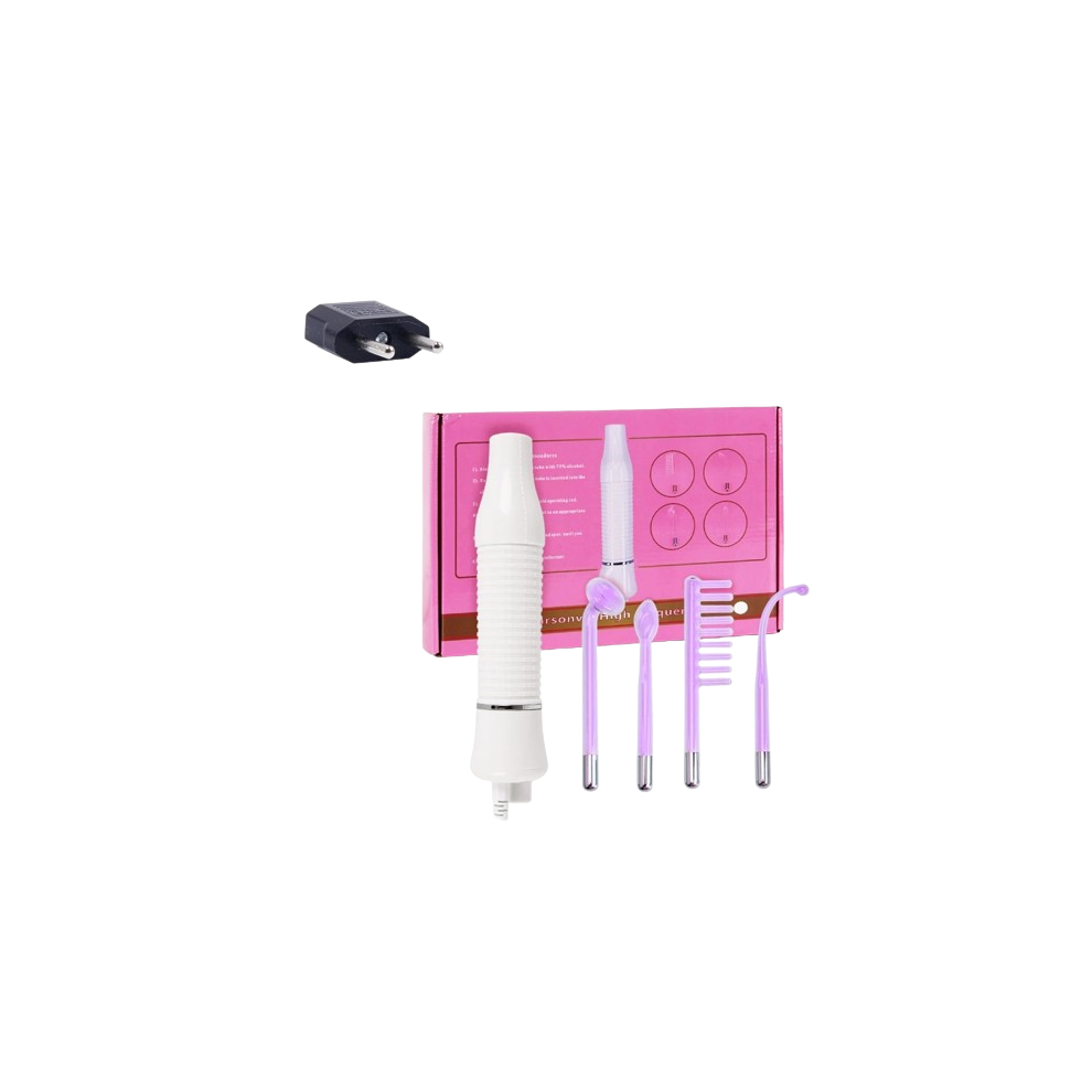 Oba High Frequency Facial Machine With Argon Treatment - Electrotherapy Wand For Acne And Hair Care