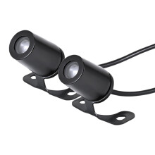 Ambient Motorcycle Lights Angel Wings Projection Lamp Kit LED Side Mount Red For Trike Scooter Electric Bike Waterproof