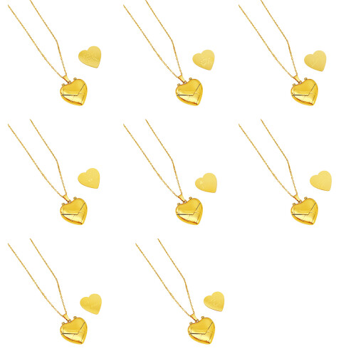 Stylish Heart Locket Necklace Adjustable Length-Iet sbetagether 1