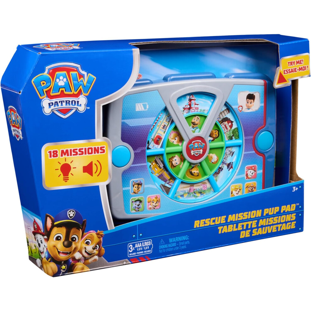 Character Options Paw Patrol Academy Rescue Mission Pup Pad, Interactive Toy With Lights