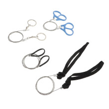 Portable Survival Chain Saw Stainless Steel With Loop 4-Piece Rustproof Outdoor Emergency Tool For Camping Hiking