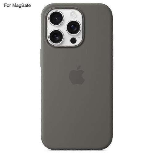 (Grey) For iPhone 16 Pro Case Compatible with MagSafe - Liquid Silicone Phone Back Cover [Induction Popover]