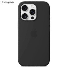 (Black) For iPhone 16 Pro Case Compatible with MagSafe - Liquid Silicone Phone Back Cover [Induction Popover]
