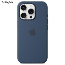 (Dark Blue) For iPhone 16 Pro Case Compatible with MagSafe - Liquid Silicone Phone Back Cover [Induction Popover]