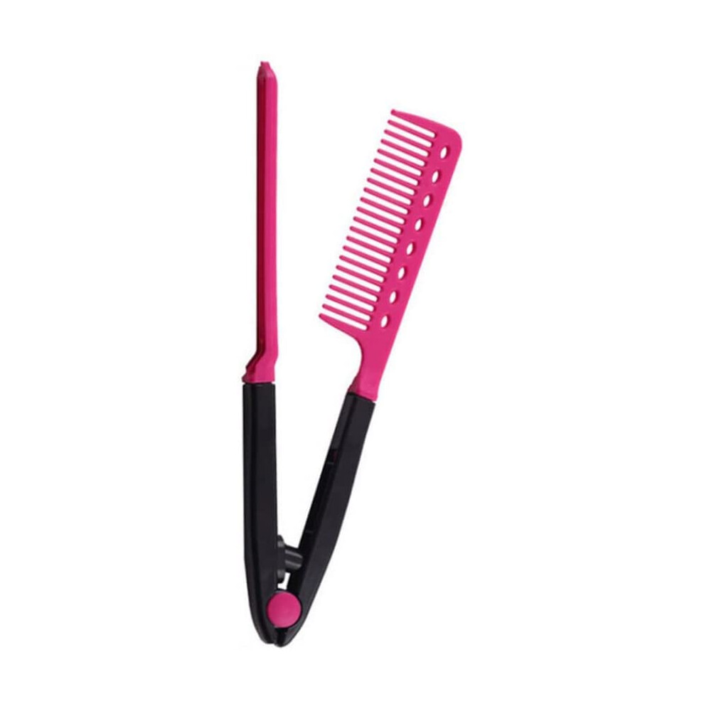 Salon Hairdressing Comb, V-Shaped Hair Comb For Flat Iron, Straightening Comb For Salon Use