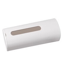 Wall Mount Cup Dispenser with Lid, Ivory White, 8.6x22.2x9.2cm