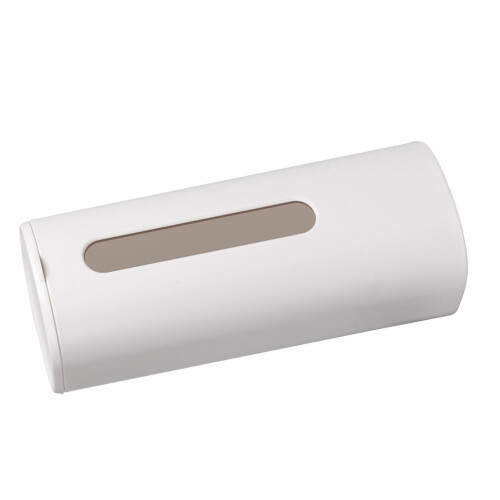 Wall Mount Cup Dispenser with Lid, Ivory White, 8.6x22.2x9.2cm