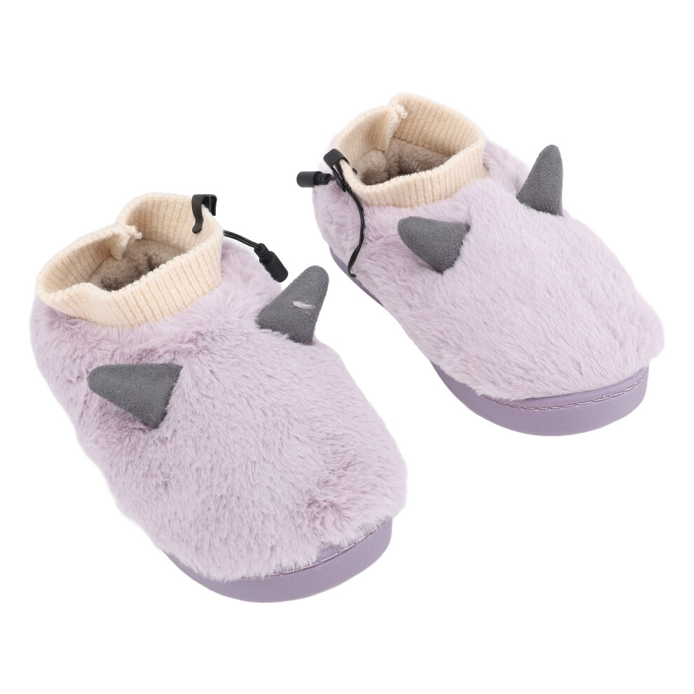 Electric Heated Slippers 3 Gears USB Warm Shoes Purple 36-37-image-OPC-PKGSMZM-NEW