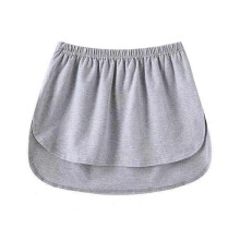 (L, Gray) Versatile and Stylish Shirt Extension Underskirt The Perfect Bottom for Any Occasion White XL