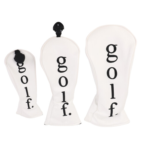 Golf Club Head Covers PU Leather Water Resistant 1