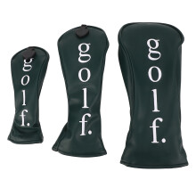 Golf Club Head Covers PU Leather Water Resistant