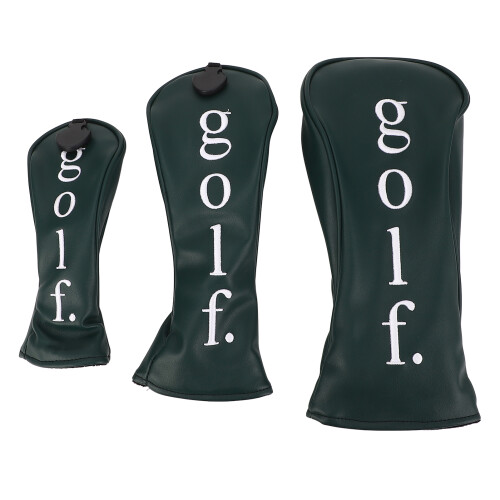Golf Club Head Covers PU Leather Water Resistant