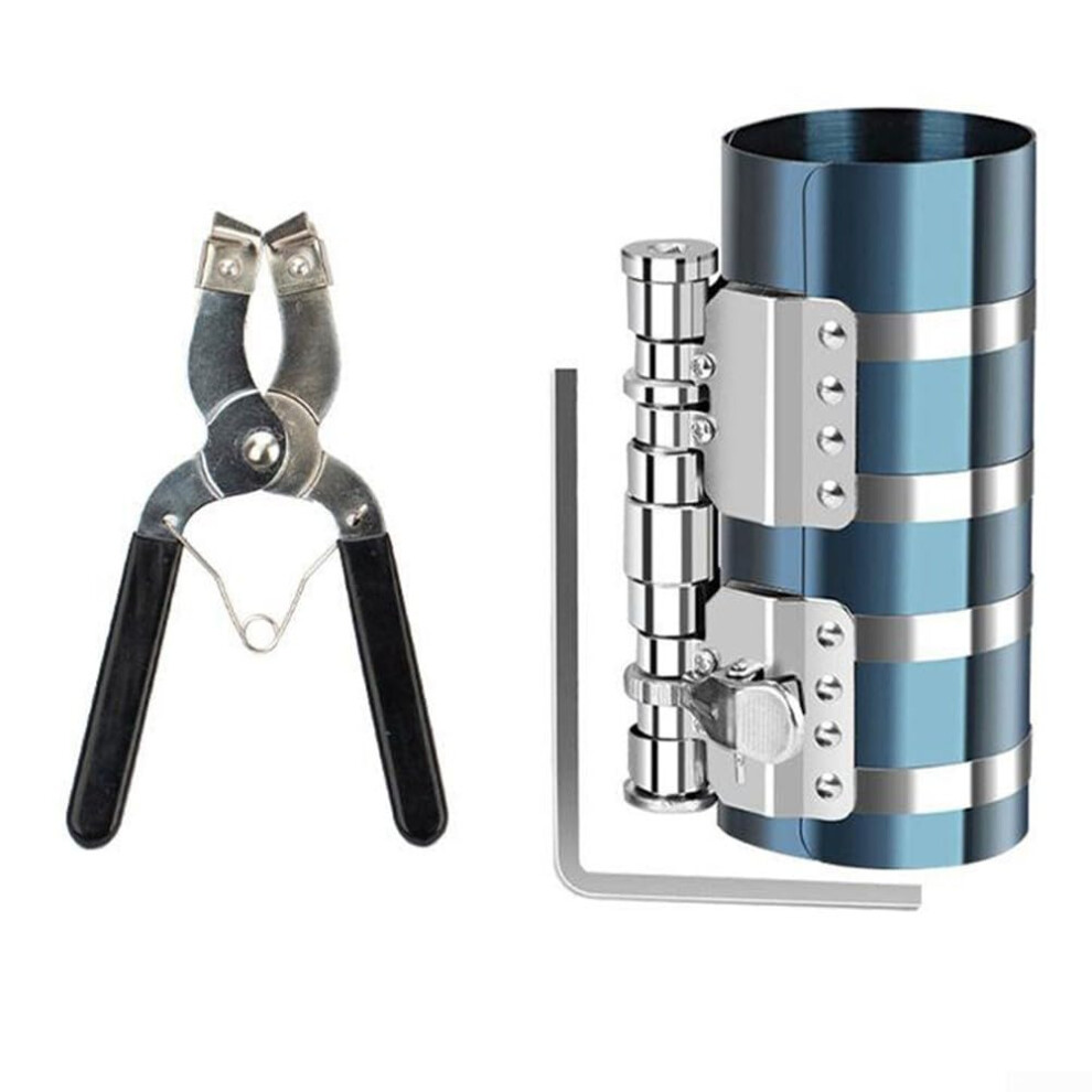 Piston Ring Installer Tool With Caliper Carbon Steel For Single Cylinder Compressors Automotive Repair Clamp Model 6 9016109867049