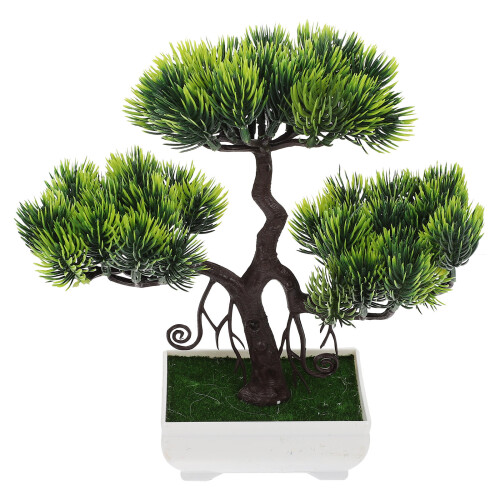 2Stk Künstliche Grün Plastik Simulation Baum Indoor