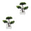 2Stk Künstliche Grün Plastik Simulation Baum Indoor 10