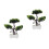 2Stk Künstliche Grün Plastik Simulation Baum Indoor 7