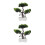 2Stk Künstliche Grün Plastik Simulation Baum Indoor 4