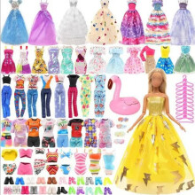 11.5 Inch Dress Up Doll Set 41 Pieces Wedding Dress Skirt Shoes Accessories Toys