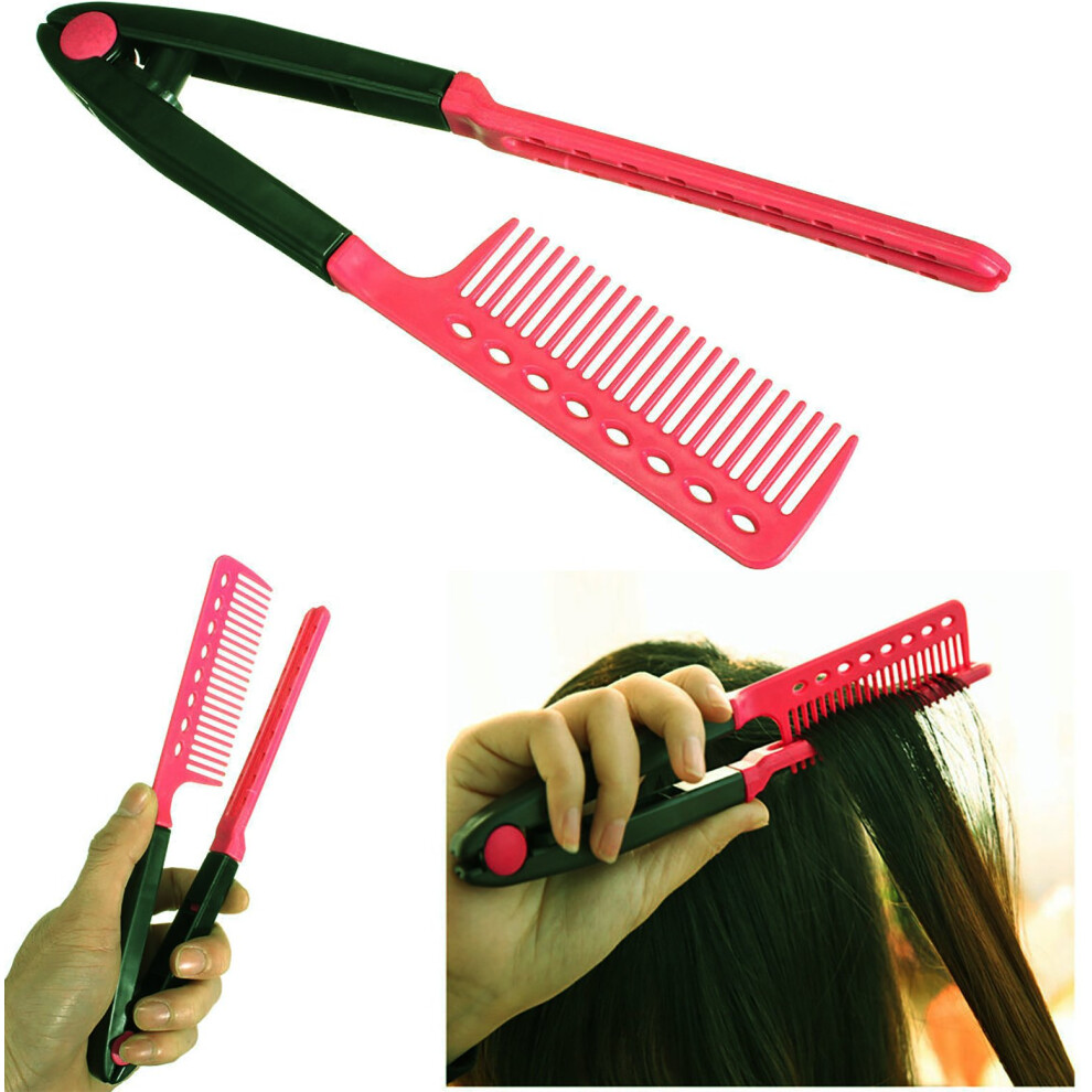Unisex Static Free Hair Straightening Comb Anti-Static Detangling And Conditioning, Heat Tool Compatible Styling Comb