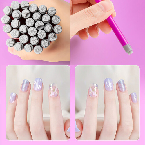 Precise Silicone Nail Stamper Pen Nail Art Tool-25style 2