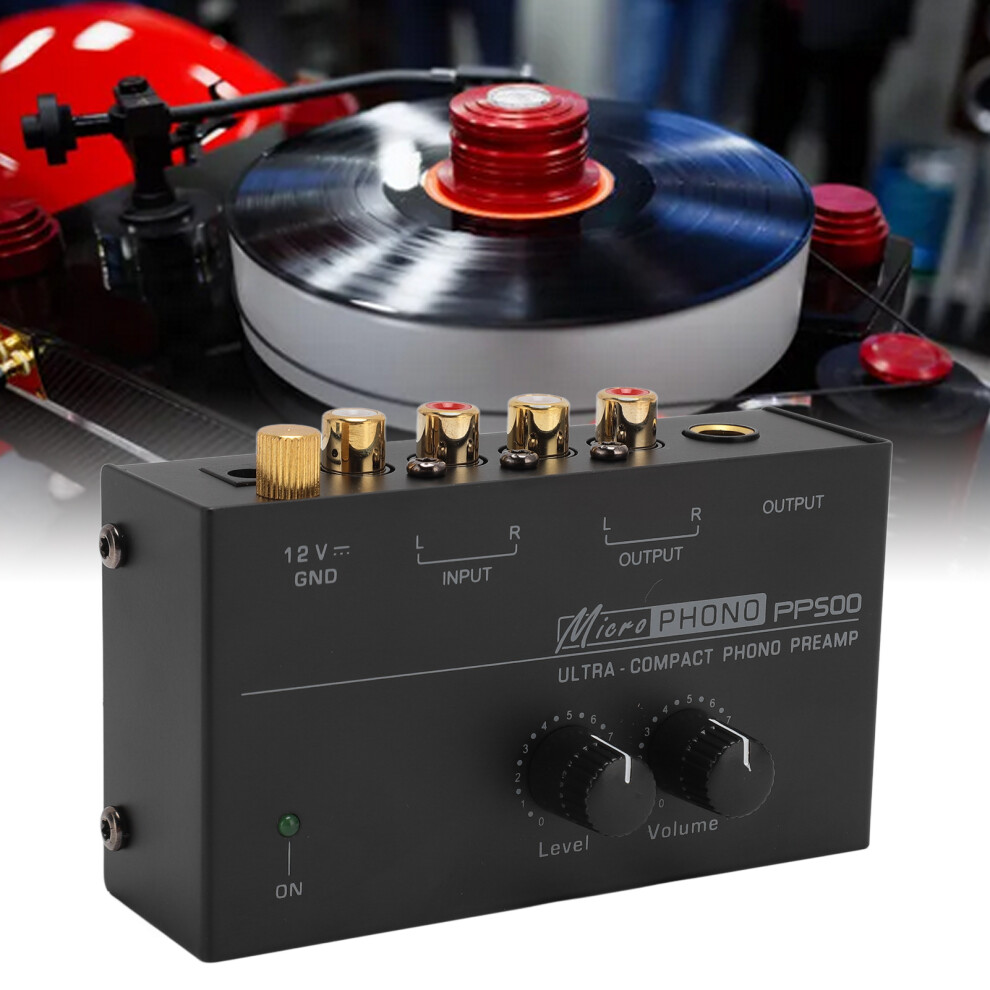 Ultra Low Noise Phono Preamplifier With Independent Volume Control, Uk Plug 7891349631344