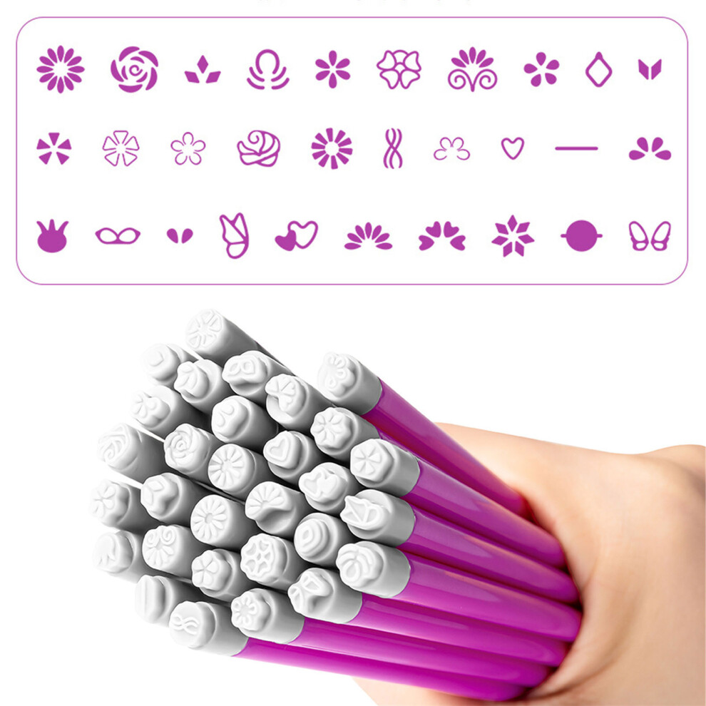 Nail Art Silicone Stamper Pen for Intricate Designs-31style