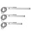 3pcs Linear Scale 5um Precision Digital Readout 8