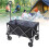 Folding Wagon Cart 100L Polyester Steel Outdoor 11