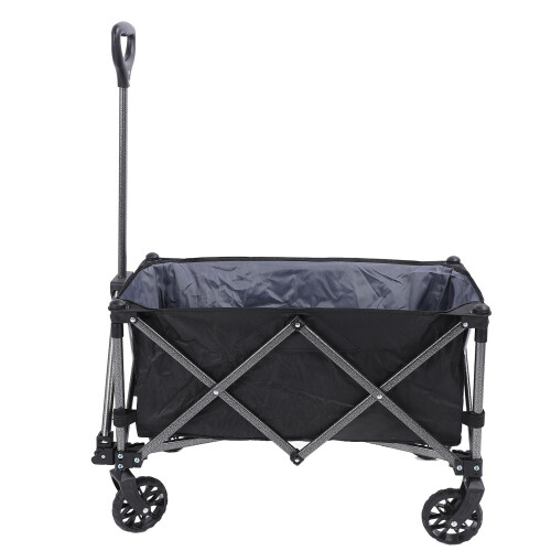 Folding Wagon Cart 100L Polyester Steel Outdoor