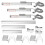3pcs Linear Scale 5um Precision Digital Readout 1