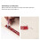 Fabric Quilting Ruler Patchwork Measuring Ruler-Red 6 inches 3