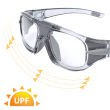 Sicherheits-Sportbrille, Stoßfeste Basketballbrille, Grau, 15,3x5cm