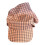 Modern Headscarf Bowknot Baseball Caps for Both Men-pink plaid 1