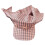 Classical Sun Hat Wide Brimmed Baseball Hat-Pink plaid pink bow 1
