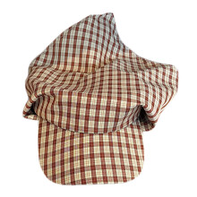 Headscarf Baseball Hat for Men Women Unisex Wear-Burgundy plaid