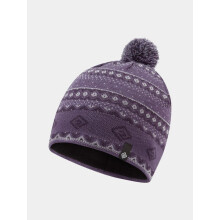 Bonnet d'hiver Ă pompon Ronhill Running â Tricot acrylique doux pour plus de chaleur et de confort â Iris foncĂ©/blanc