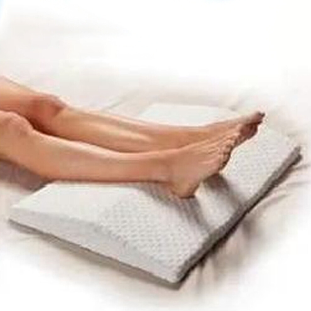 Memory Foam Knee Wedge Pillow Post-Surgery & Pregnancy Support Triangle Shape