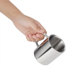 300ml doppelwandiger Edelstahl-Reisebecher Kaffeetasse Tee-Milchbecher langlebig