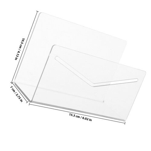 transparenter acryl brieforganizer mit fächern für büro, zuhause, schule 1