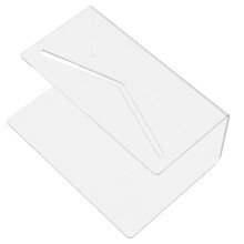 transparenter acryl brieforganizer mit fächern für büro, zuhause, schule
