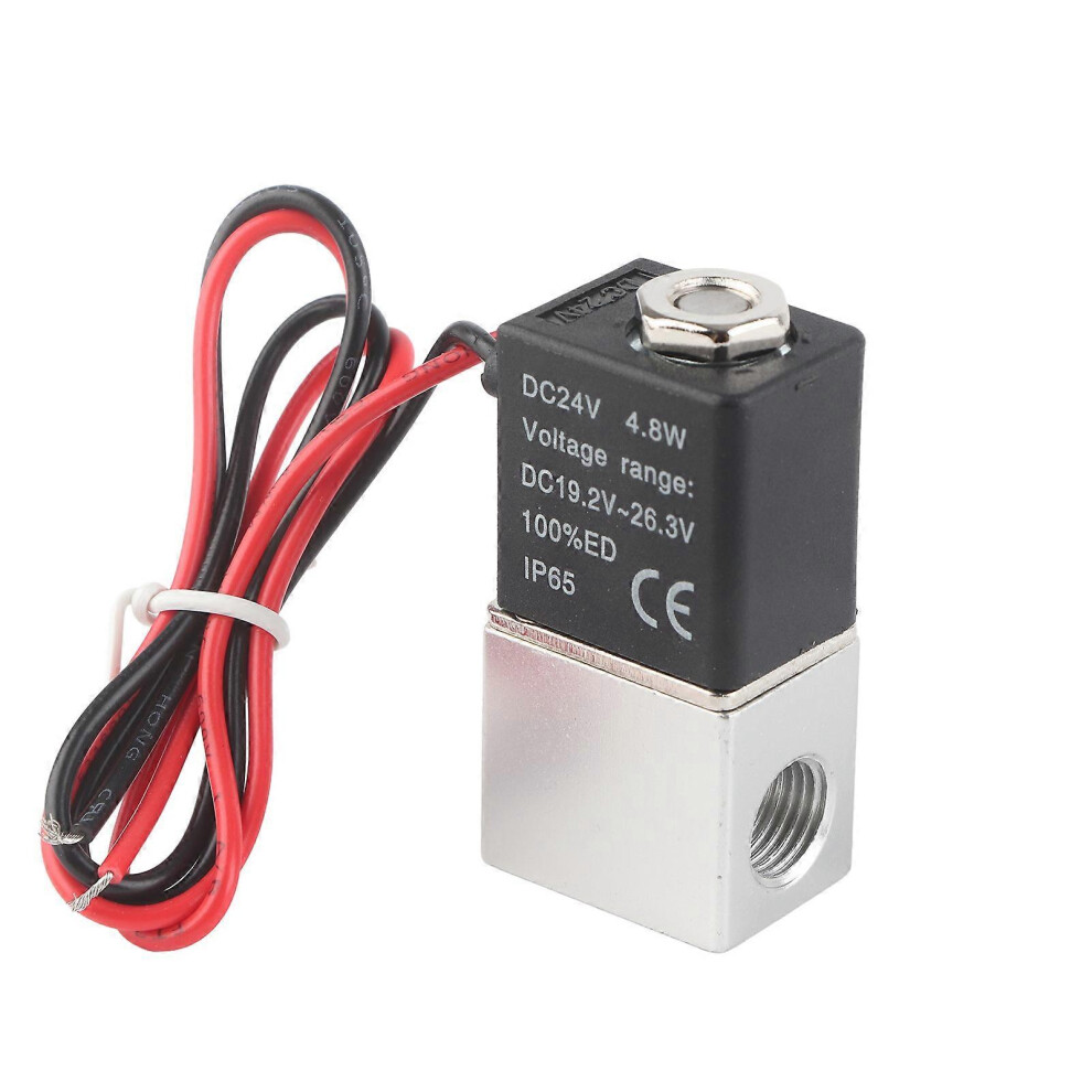 24V Dc Fast Response Electric Solenoid Valve 2 Position 2 Way Air Water Oilg1/4 6935159154769
