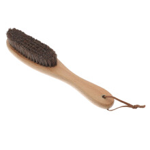 Soft Horsehair Cleaning Brush With Wooden Handle, Ergonomic Design, Dust Removal From Horse Skin, Outdoor Grooming Tool