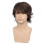 Men's Short Hair Outward Brown Wigs Fluffy Partial Long Bangs Wig Halloween Performance Dance Props 15