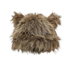 (brown) Thicken Windproof Beanies Cute Cat Ear Shape Hat for Women Teens Keep Ear Warm Hat Cold Weather Thicken Beanie Hat White