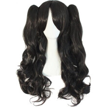 Lolita Long Curly Clip On Ponytails Cosplay Wig