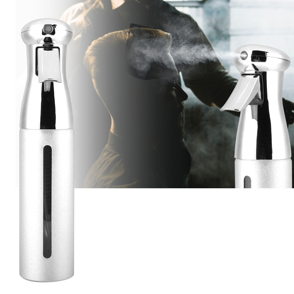 Unisex Silver 250Ml Hairdressing Spray Bottle Fine Mist Styler For Salon & Barber