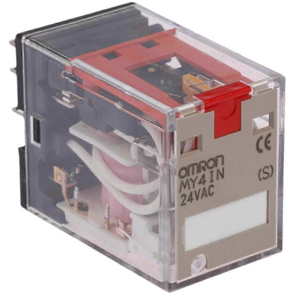 Omron 24Vac 4Pdt Relay, Plug-In Type, 5A Current, My4in Series Ac24(S) 6935159155902