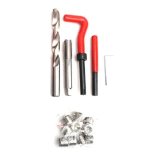 (15PC M12  1.75) Thread Repair Kit M5-M6 M8-M10  Screw Thread Inserts Compatible For Restoring Damaged Threads-Repair Tools Drill Bit
