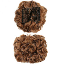 Messy Rose Bun Hair Scrunchies Wig Easy To Wear Curly Hair Extension Bun